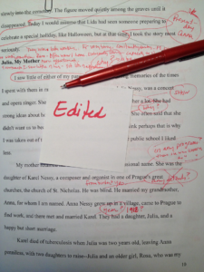 Editor's red pen at work