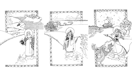 Illustrations from A Staff to the Pilgrim by Fr Gabriel Cooper Rochelle